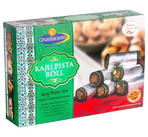 Buy Kaju Pista Roll Online from Ghasitaram Halwai Mumbai at Best Price