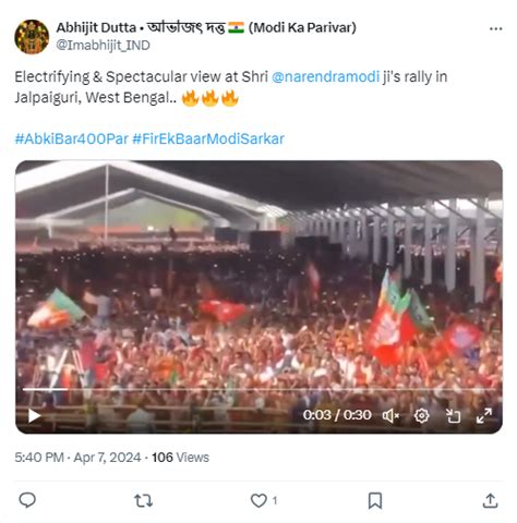 Fact Check: Old Video Shared As Massive Turnout At PM Modi’s Rally In ...