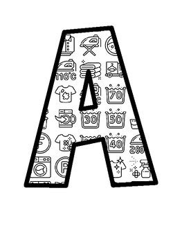 Laundry Bulletin Board Letters, Laundry Bulletin Board Décor Kit school ...