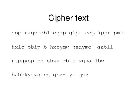 Image result for Ciphertext Coding Scheme Example