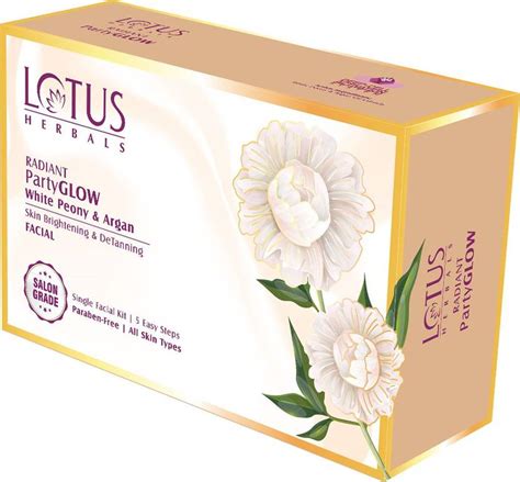 LOTUS HERBALS Radiant PartyGLOW White Peony & Argan Skin Brightening ...