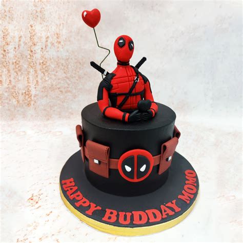 Deadpool Theme Cake | Anti-Hero Cake – Liliyum Patisserie & Cafe
