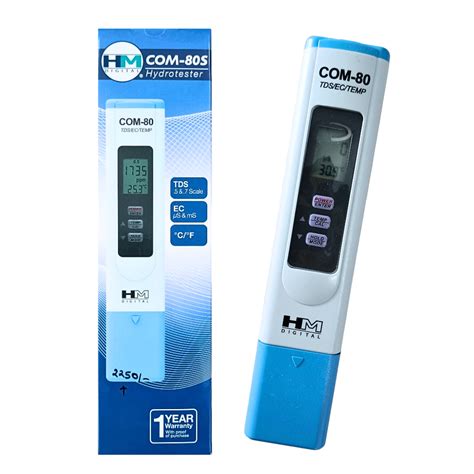 Hydrotester TDS-EC-TEMP (HM Digital-COM-80S) All-IN-ONE – Baker & Baker