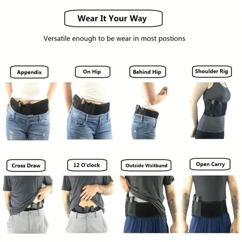 1pc Ultimate Belly Band Gun Holster - This Is A Concealed Carry Waist ...