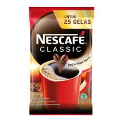 Promo NESCAFE CLASSIC Kopi Bubuk Instan Kopi Hitam Sachet Bag 45g ...