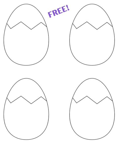 Printable Egg Outline - Printable Calendars AT A GLANCE