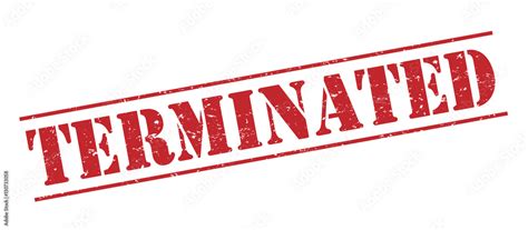 Image result for Terminated Red Text