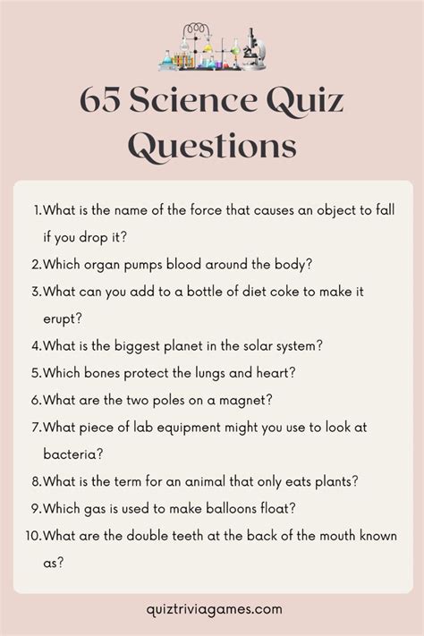 Science Connection Quiz 的图像结果