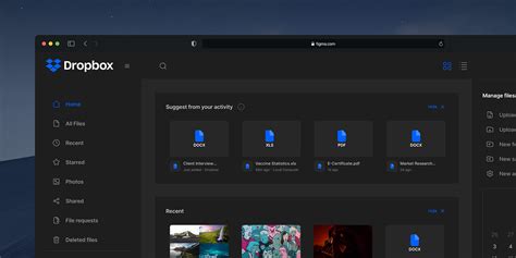 Image result for Dropbox User Interface