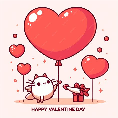 Premium Vector | Happy valentine day greetings cute illustration