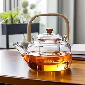 PAPITA Borosilicate Glass Loose Leaf Tea Pot | Stovetop & Microwave ...