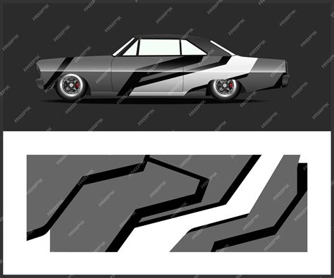 A car with a custom paint job. | Premium Vector