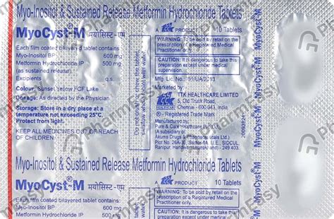 Myocyst-M Tablet: Uses, Side-effects, Price, Dosage & More Info - PharmEasy