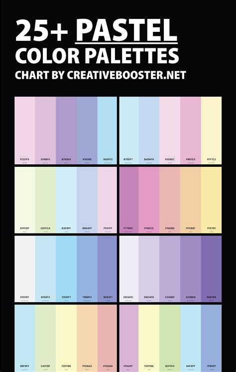 25+ Best Pastel Color Palettes with Names and Hex Codes – CreativeBooster