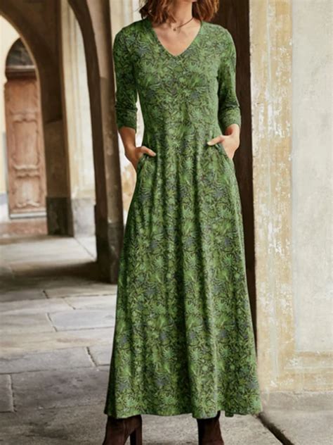 floral long sleeve dress