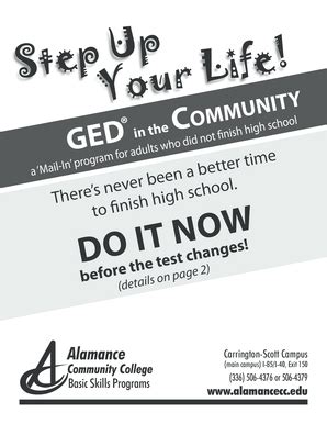 Fillable Online alamancecc GED commun-lesson 1.indd - Alamance ...
