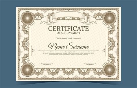 Classic Vintage Certificate Template 23002259 Vector Art at Vecteezy