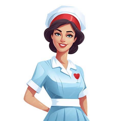 Premium Vector | Free vector nurse clipart painting isolated