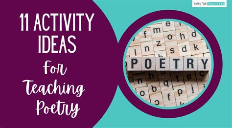 11 Activity Ideas to Celebrate National Poetry Month - Teaching Made ...