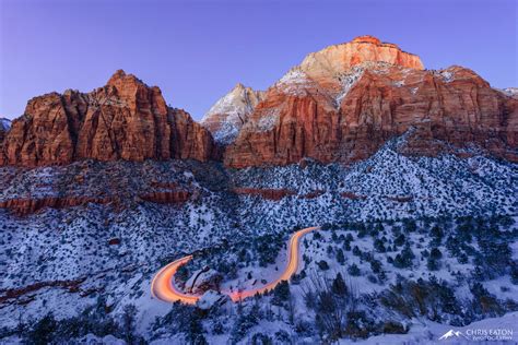 Twilight on Zion | Zion National Park, Utah | Chris Eaton Photography ...
