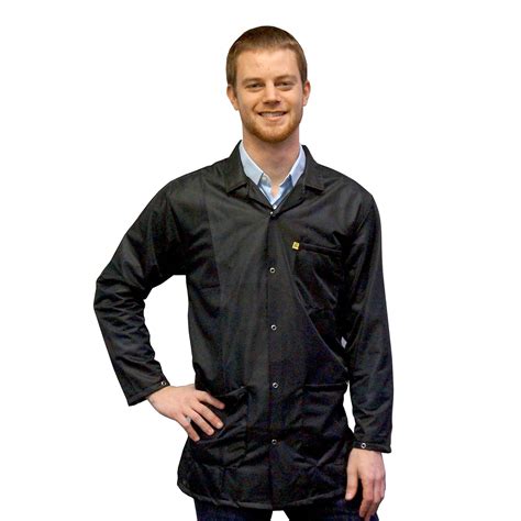 Buy StaticTek Full Sleeve Snap Cuff ESD Jacket | Anti-Static Lab Coat ...