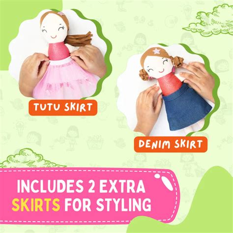 PepPlay Make Your Eco Doll | DIY Crafts Kit For 6+ Kids — Toycra