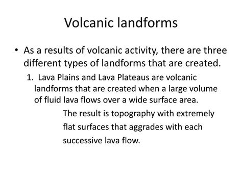 Image result for Different Types of Volcanic Landforms