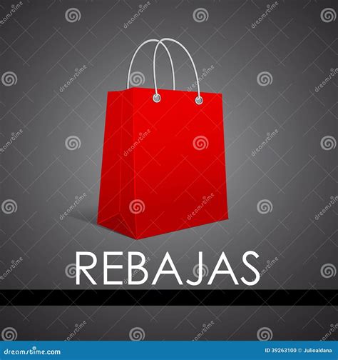 Rebajas - Sale, Discounts Spanish Text Stock Vector - Illustration of ...