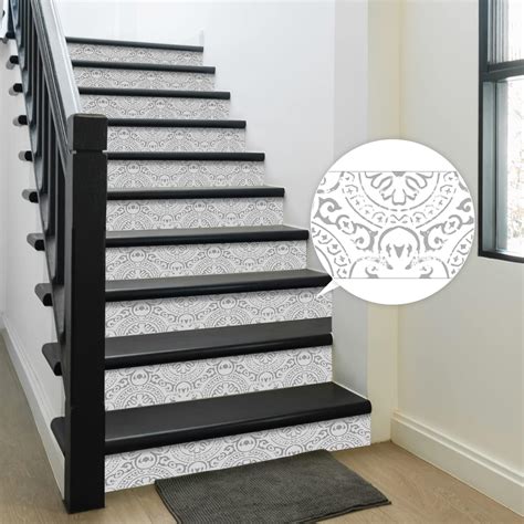 Amazon.com: WALPLUS Peel and Stick Stair Riser Decals 15 Strips 39" x 7 ...