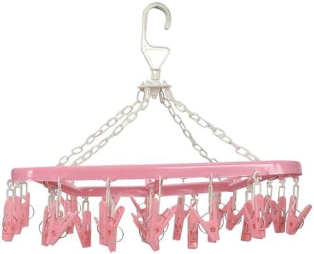 Kuber Industries Cloth Drying Stand Hanger with 32 Clips|Heavy Duty ...