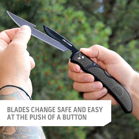 OUTDOOR EDGE RazorBone Replaceable Blade Folding Hunting Knife with ...