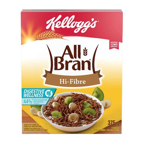 Kellogg's All Bran High Fibre Wheat Cereal 375 g | Woolworths.co.za