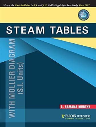 Steam Tables With Mollier Diagram (S.I. Unit) : B. RAMANA MURTHY ...