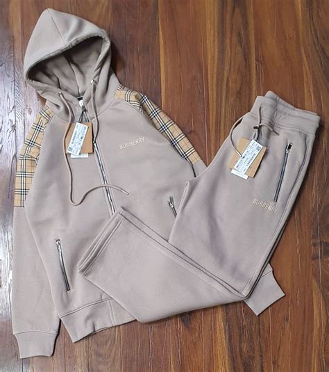 BURBERRY || Men's Vintage Check Panel Zipped Hoodie Tracksuit – FASHION ...