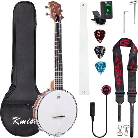 Banjo Ukulele,Kmise Professional Tenor Banjolele 26 Inch Banjo Ukelele ...