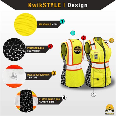 Buy KwikSafety (Charlotte, NC QUEEN BEE Premium Safety Vest for Women ...