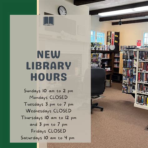 New Library Hours