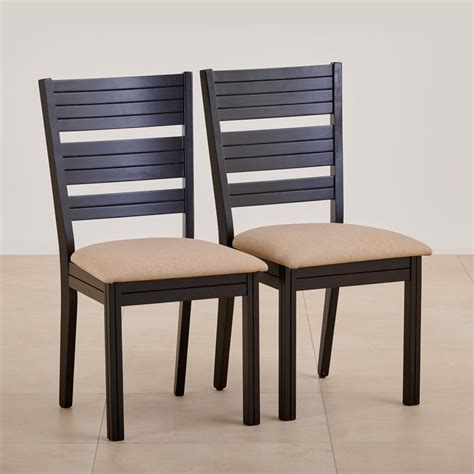 Buy (Refurbished) Montoya Set of 2 Solid Wood Dining Chairs - Brown ...