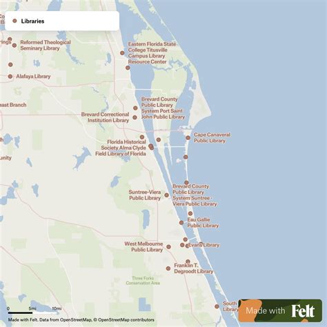 Map Of Brevard County Florida
