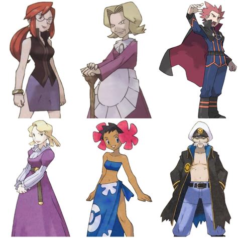 Kanto and Hoenn Elite Four (Pokemon) by EBOTIZER on DeviantArt