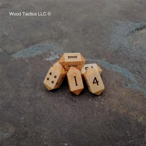 Sugar Maple Hardwood Barrel D4 Dice Four Sided Die With | Etsy