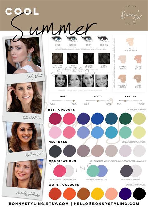 Pin by Imogen Innes on Cool Summer Palette | Color analysis summer, Cool summer palette, Summer ...