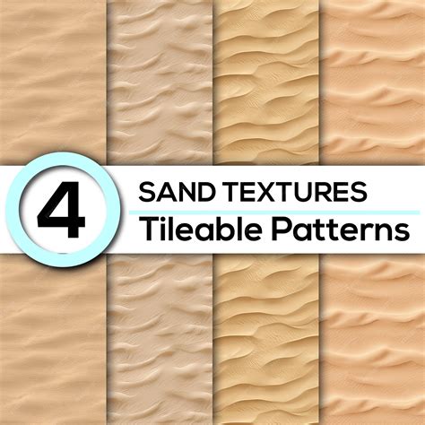 Premium PSD | Set of 4 sandy textures seamlessly tileable patterns ...