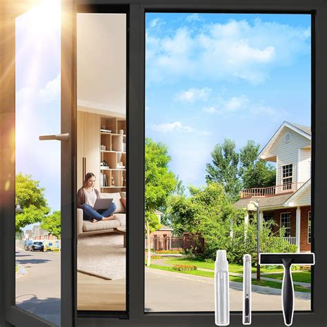 Amazon.com: Coavas One Way Privacy Window Film with Tools, Reflective Mirror Window Film See Out ...