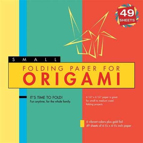Folding Paper for Origami: 8 Colors, 40 Sheets Plus Gold Foil! : Tuttle ...