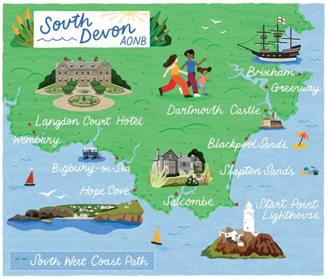 Image result for South Devon Map
