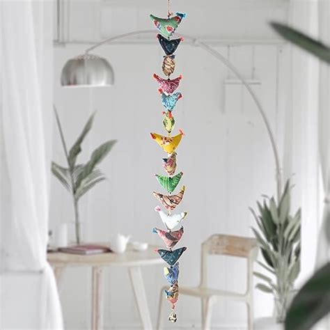 Kuber Industries Rajasthani Traditional Windchimes|15 Hanging Birds ...