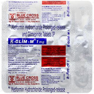 K Glim M 1mg Tablet 15: Uses, Side Effects, Price & Substitutes