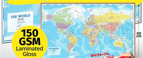 World Map Poster For Wall 84 X 60cm 2026 Large | Desertcart INDIA