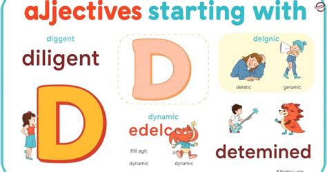 130 + Adjectives Start with D: That Start with the Letter D